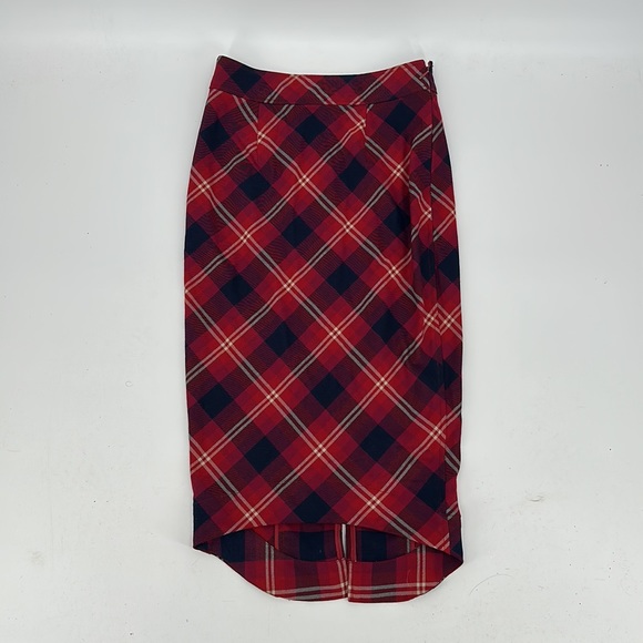 Free People skirt plaid pencil skirt size 2 Geometric Precision NWT - Picture 2 of 7